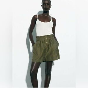 Olive Green Women's Shorts
